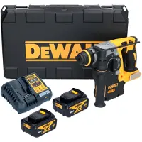 DeWalt DCH 273 M2 Marteau combiné sans fil 18 V 2,1 J SDS Plus Brushless + 2x batterie 4,0 Ah + chargeur + coffret