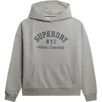 Superdry pour femme. W2012452A Athletic Essentials Relax Sweatshirt gris (L), Casuel, Coton