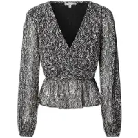 Pepe Jeans pour femme. PL3051290 Chemisier Lethe noir (L), Casuel, Polyester, Manche longue