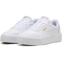 Puma Carina Mia Jr. : Chaussures de sport pour enfants, baskets basses, couleur blanche, style décontracté