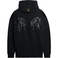 Superdry Sweat-shirt gris chiné / noir