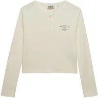 Superdry Athletic Essential Button Down Long Sleeve T-shirt Beige XL Femme