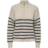 ONLY Pull-over 'ONLTokyo' bleu marine / greige