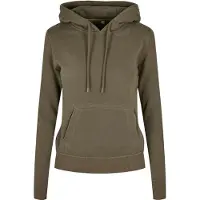 Build Your Brand Organic Hoodie Vert 4XL Femme