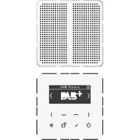JUNG Smart Radio DABCD1WW Kit DAB+ mono (DAB+ DAB, FM, WiFi), Radio, Blanc