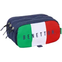 Safta Big Triple Benetton Flag Trousse Bleu Homme Bleu One Size