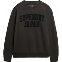 Superdry pour homme. M2014382A Sweatshirt Vintage Athletic Tonal noir (XXL), Casuel, Coton, Manche longue