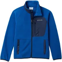 Columbia Fast Trek V Full Zip Fleece Bleu 8-9 Years Garçon