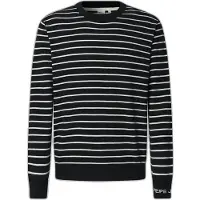 Pepe Jeans pour homme. PM7000010 Pull Andre Stripe navy (M), Casuel, Coton, Marine