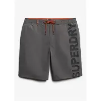 Superdry pour homme. M3010238A Maillot de bain classique gris (L), Beachwear, Polister recyclé, Durable