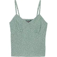 Superdry Cotton Cami Sleeveless Top Vert S Femme
