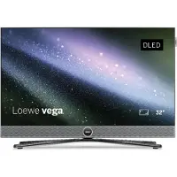LOEWE Téléviseur intelligent vega 32 pouces 4K Ultra HD avec Dolby Vision IQ, double canal, HDMI 2.1, barre de son intégrée et streaming intelligent