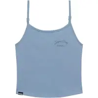 Superdry Athletic Esentials Graphic Cami Sleeveless T-shirt Bleu S Femme