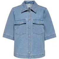 ONLY Chemisier 'ONLBelle' bleu denim