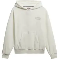 Superdry pour femme. W2012545A Sweat à capuche Country Club Velour Loose blanc (S), Casuel, Polyester