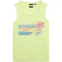 Superdry Haut bleu / citron / rose clair