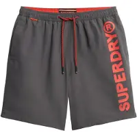 Superdry Shorts de bain anthracite / orange / corail / noir