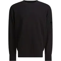 C.P. Company pour homme. RCCMSS713A005086W Sweat gaufré diagonal noir (M), Casuel, Coton