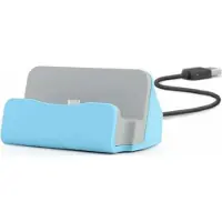 Wigento Station d'accueil synchronisation, chargeur de bureau pour smartphones Micro USB, couleur bleue
