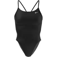 Nike Hydrastrong Solids Cut Out Swimsuit Noir US 28 Femme