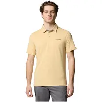 Columbia Nelson Point Short Sleeve Polo Jaune S Homme