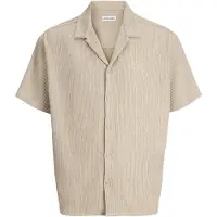 Jack & Jones Harrison Resort Short Sleeve Shirt Beige 2XL Homme