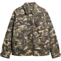 Superdry Embellished M65 Military Jacket Vert L Femme