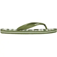 Superdry Homme Logo En Relief Core Tongs, Kaki & Blanc - Pointure: 10-11