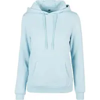 Build Your Brand Basic Hoodie Bleu 2XL Femme