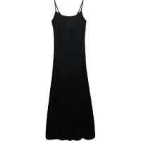 Superdry Bias Cut Maxi Slip Sleeveless Long Dress Noir S Femme