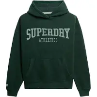 Superdry Sweat-shirt 'Athletic Essentials' vert / blanc
