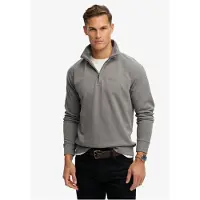 Superdry Essential Logo Half Zip Sweatshirt Gris L Homme