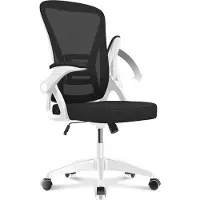 Hamlody Chaise De Bureau - Naspaluro Ergonomique Siège - Fauteuil Avec Accoudoir Rabattable À 90° - Support Lombaire - Réglable En Hauteur Rose