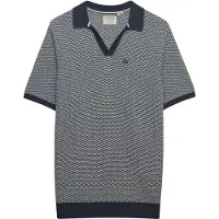 Superdry pour homme. M1110459A Polo Johnny Knitted navy (XXL), Casuel, Coton, Manche courte, Marine