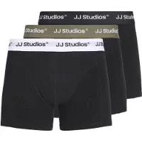 Jack & Jones Boxers 'JACSOHO' kaki / noir / blanc