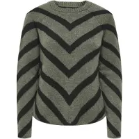 ONLY Pull-over 'ONLEliza' vert chiné / noir