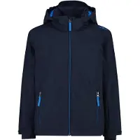 CMP Kid Jacket Snaps Hood B-Blue-Royal Blue 152