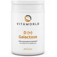 Vita-World GmbH Vita World D(+) poudre de galactose | 250g | sans additifs | sans gluten et sans lactose