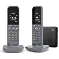 Siemens Gigaset Cl390 Duo Wireless Landline Phone Gris One Size / EU Plug 220V