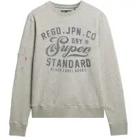 Superdry Sweat-shirt 'Industrial' gris foncé / gris chiné