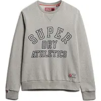 Superdry pour homme. M2013965A Sweat athlétique gris imprimé (XL), Casuel, Coton