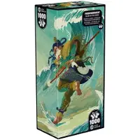 Iello Puzzle 1000 pièces Phosphorescent Glow in the Dark Sea Spirit