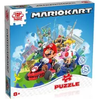 Winning Moves NINTENDO-PUZZLE MARIO KART-AUTOUR DU MONDE-500 PCS