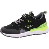 Kangaroos KD-Gym EV : Chaussures de sport pour enfants, chaussures de course, baskets, couleur noire, pour le quotidien