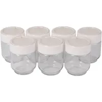 Moulinex Jeu 7 Pots Yaourtière /seb Pots En Verre Pour Yaourtière -