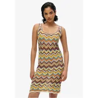 Superdry Zigzag Sleeveless Short Dress Multicolore M Femme