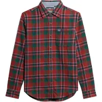 Superdry Chemise vert / rouge