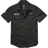Brandit Chemise 'Luis' gris / noir / blanc cassé