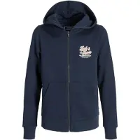 Jack & Jones Logohood 2col Full Zip Sweatshirt Bleu 14 Years Garçon