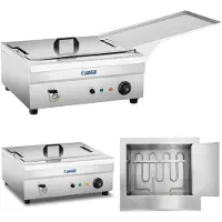 Royal Catering Friteuse Expondo - 18 l - 3200 W - Robinet de vidange -